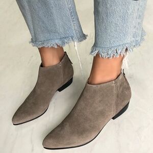 Naked Feet Tan Suede Ankle Boots